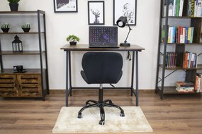 Dekorstudio Zamatová otočná stolička NOTO čierna