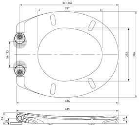 SAMONA SAMONA, SAMANTA WC sedátko, Soft Close, Easy Take, biela, 44845202
