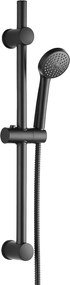 Kuchinox MEVA, sprchová súprava so stĺpom a ručnou hlavicou, 622 mm, čierna matná, LAV-NKM_71A1