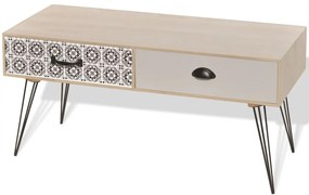 vidaXL Stolík na televízor, 100x40x35 cm, hnedý