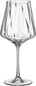 Crystal Bohemia Cettia optic poháre na víno 700 ml 6 ks
