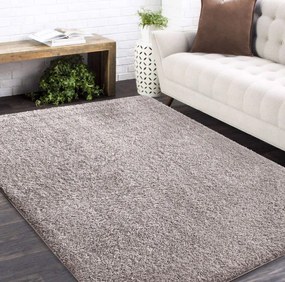 Moderný koberec SHAGGY CAMIL - latte