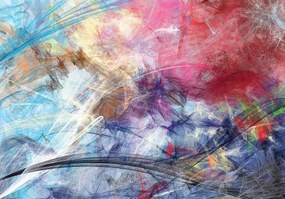 Fototapeta - Náčrt farebných abstrakcii (254x184 cm)