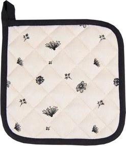 Béžová chňapka - podložka s kvetinami Flora And Fauna - 20*20 cm