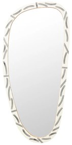 Planos nástenné zrkadlo biele 43x93 cm