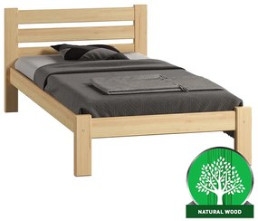 Posteľ Adek 90x200 borovica bez roštu