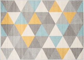 TA Koberec C940M TMAVO_ŠEDÁ/TYRKYSOVO AZÚROVÁ Rozmer: 200x250 cm