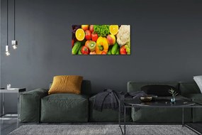 Obraz canvas Karfiol uhorka Kiwi 120x60 cm
