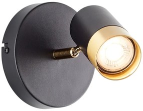Brilliant - LED nástenné bodové svietidlo VIGOLO 1xGU10/5W/230V čierna/zlatá