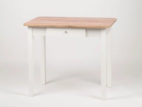 Stima Stôl PICCOLO so zásuvkou Vyberte odtieň ->: Dub Wotan, Vybetre odtieň podnože ->: Čierna