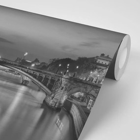 Samolepiaca fototapeta oslňujúca čiernobiela panoráma Paríža - 450x300