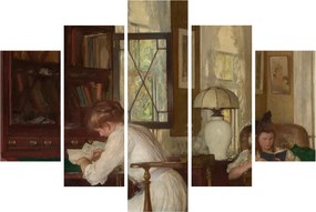 Obraz - Edmund Tarbell, Josephine and Mercie, reprodukcia (150x105 cm)