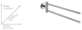 WENKO 20213100 - Držiak uterákov BOSIO SHINE 43x9 cm nerez/strieborný