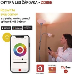 Inteligentná LED žiarovka GoSmart E14 4,8W 230V ZigBee RGB stmievateľná