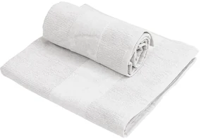 Sada uterákov CARRARA 1ks 60x100 cm a 1ks 40x55 cm 100% bavlna, biela