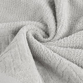 Dekorstudio Uterák LOREN so zamatovým okrajom - strieborný Rozmer uteráku: 70x140cm
