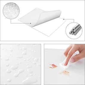 Detská modulárna skriňa s dvierkami, biela s detským motívom