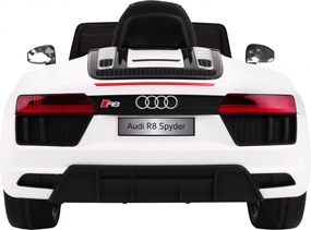 Ramiz Audi R8 Spyder batéria Biela + diaľkové ovládanie