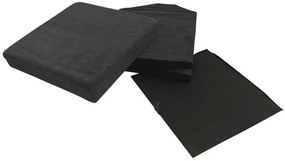 Skládací taburet s úložným prostorem PERFECT 30x30 cm černý