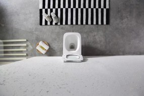 Závěsná WC mísa s prkénkem Martin Slim bílá