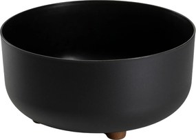 Plastový květináč na nožičkách TERRA 14,4x29,7 cm černý