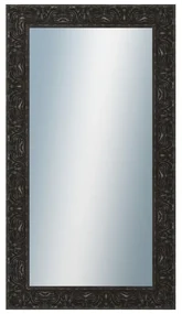 DANTIK - Zrkadlo v rámu, rozmer s rámom 50x90 cm z lišty PRAHA čierna (2753)