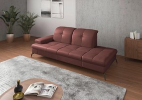 XXXLutz LEŇOŠKA, textil, koža, červenohnedá Sit & More - Online Only obývacie izby - 00014401178L