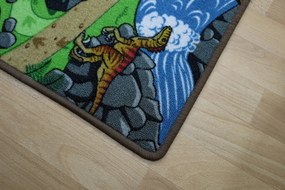 Vopi koberce Detský kusový koberec Dino štvorec - 100x100 cm
