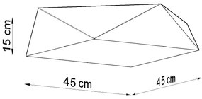 Stropné svietidlo HEXA 45 biele