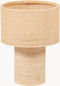 Ručne tkaná stolová lampa z rafie Syro