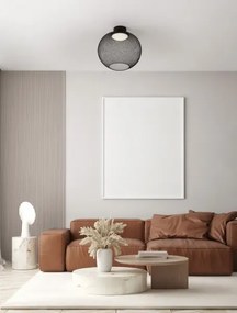LED čierne moderné stropné svietidlo Kinetic 40