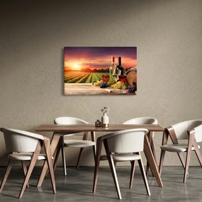 Obraz vinice s vínom (90x60 cm)