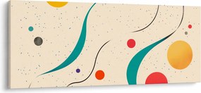 Obraz - Minimalistická farebná ilustrácia (120x50 cm)