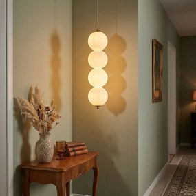 Toolight Toolight, LED závesné svietidlo, 10cm, 14W, 3000K, 2000lm, LHJ118-4CP, zlatá matná, OSW-03254