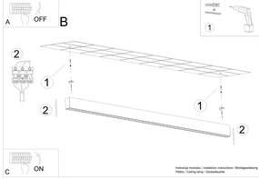Stropné LED svietidlo Soren 120, 1x LED 41w, 4000k, b
