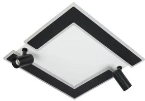 LED Stmievateľné stropné svietidlo LED/80W/230V 3000-6500K čierna +diaľkové ovládanie