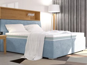 Posteľ Rita 180x200 cm, svetlo modrá látka