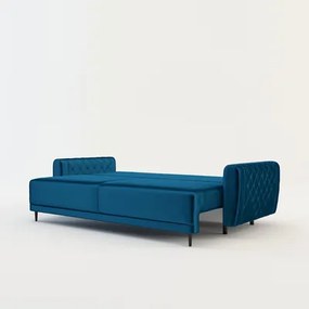 Velúrová pohovka v námorníckej modrej ROMA