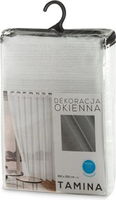 ZÁCLONA NA KRÚŽKOCH TAMINA 350X250 CM BIELA