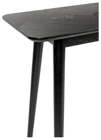 Čierny konzolový stolík 40x120 cm Fabio – White Label