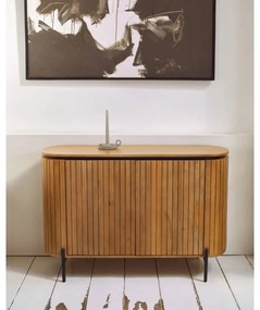 Nízka komoda z mangového dreva v prírodnej farbe 120x80 cm Licia – Kave Home