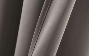 Záves OXFORD 140x270 cm, sivo-hnedý Zavesenie: Riasiaca páska