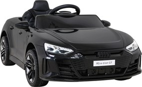 Ramiz Elektrické autíčko Audi RS E-Tron GT pre deti čierne + diaľkové ovládanie + pohon 4x4 + rádio MP3 + LED + EVA