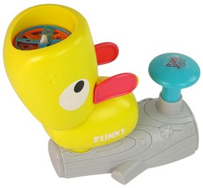 LEAN TOYS Arkádová hra – chyť frisbee kačka