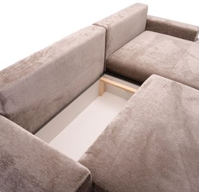 PROXIMA.store - Rohová sedačka plocha spania 138x215 - LATTE TYP ROHU: Pravý, SKUPINA LÁTOK: Skupina 1