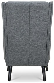 Kreslo s područkami GREY2, sivá