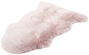 Pravá ovčia dekoratívna koža ružová 90x60 cm