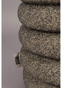 Hnedý taburet z textílie buklé Fern – Dutchbone