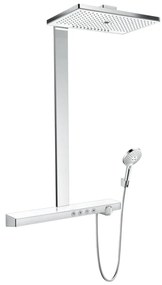 Hansgrohe Rainmaker Select, Showerpipe 460 3jet EcoSmart 9 l/min s termostatom, biela/chrómová, HAN-27029400