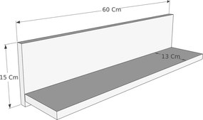 Nástenná polica Shelf - White